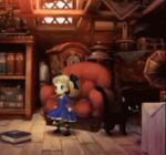  animated animated_gif book cat chair gif lowres odin_sphere sitting socrates_(odin_sphere) 