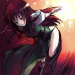  chinadress chinese_clothes hong_meiling long_hair onimaru_gonpei red_hair redhead ribbon ribbons touhou 