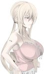  armored_core:_master_of_arena bad_id barcode blonde_hair breasts camisole huge_breasts kawaguchi_yukihiro lace lana_nielsen ponytail tattoo 