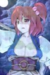  breasts cleavage cloud clouds japanese_clothes large_breasts moon night onozuka_komachi touhou tro 