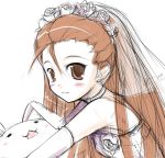  dress idolmaster kamishiro_mai_(artist) lowres minase_iori sketch wedding_dress 