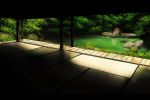  forest garden koromoya_kai light nature no_humans panorama pond scenery shadow tatami tree trees water 