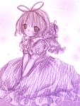  medicine_melancholy monochrome purple sketch su-san touhou 