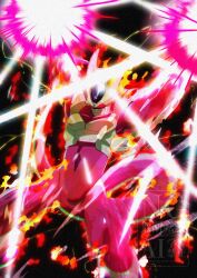  1boy aura black_background colored_skin cooler_(dragon_ball) cowboy_shot dragon_ball dragon_ball_z energy_ball highres male_focus purple_skin red_eyes solo stktik09060906 