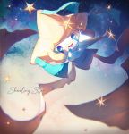  commentary_request gen_3_pokemon hands_up highres jirachi looking_at_viewer mythical_pokemon nagakura_(seven_walkers) no_humans open_mouth pokemon pokemon_(creature) star_(sky) tanabata tongue 