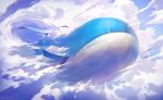  artist_name blue_skin clouds commentary_request gen_3_pokemon nagakura_(seven_walkers) no_humans pokemon pokemon_(creature) shiny teeth wailord watermark whale 