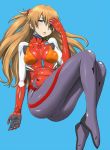  1girl blue_eyes bodysuit covered_nipples light_brown_hair long_hair minazuki_tsuyuha navel neon_genesis_evangelion plugsuit rebuild_of_evangelion shikinami_asuka_langley solo souryuu_asuka_langley tight very_long_hair 