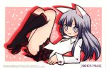  cat_ears catgirl eyecatch hazuki highres kneehighs skirt socks tsukuyomi_moon_phase tsukuyomi_moonphase white_shirt 