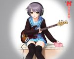  guitar headphones nagato_yuki suzumiya_haruhi_no_yuuutsu tagme 