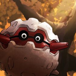  absurdres forretress highres no_humans outdoors pokemon pokemon_(creature) solo spicyichizo sunset tree 