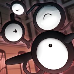  absurdres city highres night no_humans outdoors pokemon pokemon_(creature) spicyichizo unown unown_a unown_x unown_y unown_z 