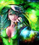  1girl final_fantasy final_fantasy_iv green_eyes green_hair hands lips long_hair mamoru rydia solo 