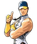  hat highres male shinkiro street_fighter street_fighter_iii thumbs_up yun_lee 