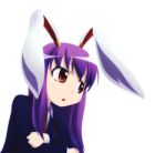  bunny_ears kusaba long_hair necktie purple_hair rabbit_ears red_eyes reisen_udongein_inaba solo touhou 
