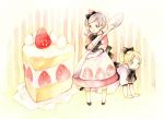  cake cake_dress food food_themed_clothes fruit kuko minigirl original pastry spoon strawberries strawberry 