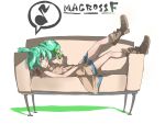  couch garuan highres legs lying macross macross_frontier ranka_lee sofa wallpaper 