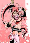  bikini_top breasts long_hair midriff miyamoto_takashi pokopi solo swimsuit tengen_toppa_gurren_lagann thigh-highs thighhighs yoko_littner yoko_ritona 