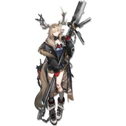  1girl animal_ear_fluff animal_ears antlers arknights asymmetrical_legwear bandaid bandaid_on_knee bandaid_on_leg belt belt_collar black_belt black_bow black_coat black_shorts blonde_hair blue_dress boots botani_(arknights) bow broken_antler chain chest_belt cleavage_cutout clothing_cutout coat collar collarbone deer_antlers deer_ears deer_girl dress earrings flower full_body fur-trimmed_coat fur-trimmed_shorts fur-trimmed_socks fur_trim gloves grey_socks hair_bow hair_flower hair_intakes hair_ornament hair_over_one_eye halter_dress halterneck highres holding holding_staff horns id_card jewelry long_hair looking_at_viewer mage_staff mechanical_horns non-web_source official_art open_mouth parted_lips partially_unzipped red_belt red_gloves ribbed_dress ribbed_socks see-through_clothes see-through_coat shorts simple_background single_earring smiley_face socks solo staff standing tachi-e tassel tassel_earrings transparent_background turtleneck turtleneck_dress uneven_legwear very_long_hair white_boots white_flower yellow_eyes yukuso_(dabiandang) zipper zipper_dress zipper_pull_tab 