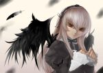  feathers long_hair maruki rozen_maiden suigintou wings 
