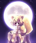  animal_ears bell blonde_hair brown_eyes fox_ears foxgirl game gloves hat kitsunemimi moon moonlight_flower no_panties ragnarok_online short_hair tail thigh-highs 