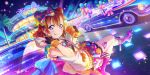  blue_eyes blush dress kousaka_honoka love_live!_school_idol_festival_all_stars orange_hair short_hair smile 