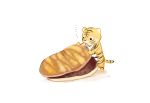  ... artist_name chai food highres no_humans original simple_background standing tiger white_background 