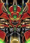 close-up drill garimpeiro getter_arc getter_robo getter_robo_arc glowing glowing_eyes highres mecha no_humans open_mouth sharp_teeth solo teeth yellow_eyes 