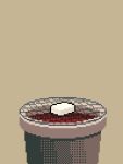  animated animated_gif brown_background cooking food grill kawawagi no_humans original pixel_art simple_background steam tofu 