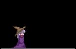  1other animated animated_gif black_background fire hat jewelry kawawagi light_purple_hair magic original pendant pixel_art robe sphere violet_eyes wizard wizard_hat 