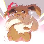  absurdres commentary_request crying eevee fangs fur gen_1_pokemon gigantamax hideko_(l33l3b) highres no_humans open_mouth paws pokemon pokemon_(creature) tears tongue trembling 