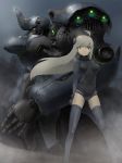  bodysuit hino_hikaru long_hair mecha original skin_tight thigh-highs thighhighs 