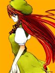  blue_eyes braid hat hong_meiling itsukage red_hair redhead sketch solo touhou 
