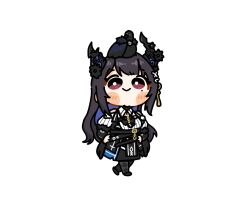  1girl alicemuyuki animal_on_head argyle_clothes argyle_pantyhose asymmetrical_horns bird bird_on_head black_hair black_jacket black_pantyhose black_skirt black_vest black_wings blue_hair blush_stickers bright_pupils chibi chibi_only closed_mouth clothing_cutout collared_shirt colored_inner_hair commentary demon_horns dress_shirt feather-trimmed_jacket feathered_wings flower full_body hair_ornament hands_on_own_hips highres hololive hololive_english horn_flower horns jacket long_hair long_sleeves low_wings mole mole_under_eye multicolored_hair nerissa_ravencroft nerissa_ravencroft_(1st_costume) off_shoulder on_head pantyhose raised_eyebrows red_eyes ribbed_shirt shadow_(nerissa_ravencroft) shirt shoulder_cutout sidelocks simple_background skirt smile solo tassel tassel_hair_ornament underbust uneven_horns very_long_hair vest virtual_youtuber waistcoat walking white_background white_pupils white_shirt wings 