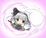  coo from_above hitodama konpaku_youmu konpaku_youmu_(ghost) looking_up myon oekaki sword touhou weapon white_hair 