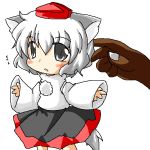  chibi dog_ears inubashiri_momiji r_pascal touhou white_hair wolf_ears 