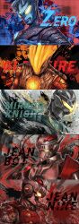  5boys alien armor artist_name blue_skin castlings character_name chest_guard color_timer colored_skin commentary english_commentary english_text eye_slugger forehead_jewel full_armor gem giant giant_male glenfire glowing glowing_eyes green_gem green_skin highres jean-bot jean-nine looking_at_viewer looking_down male_focus mecha mirror_knight_(ultra_series) multicolored_armor multicolored_skin multiple_boys no_pupils one-eyed pectorals red_armor red_skin robot shoulder_armor silver_armor silver_skin splatter_background tokusatsu two-tone_armor ultra_galaxy_(series) ultra_series ultraman_ginga_(series) ultraman_zero ultraman_zero_the_movie_choukessen!_belial_ginga_teikoku upper_body white_armor yellow_eyes 