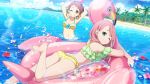  22/7 green_eyes kamiki_mikami long_hair pink_hair swimsuit 