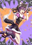  1girl animal_costume animal_ears bernadetta_von_varley candy cookie cute dress fangs fire_emblem fire_emblem:_three_houses fire_emblem:_three_houses fire_emblem_16 fire_emblem_heroes grey_eyes gzo1206 halloween halloween_costume intelligent_systems loli lollipop nintendo open_mouth panties purple_hair purple_panties solo sukkirito_(rangusan) super_smash_bros. tomboy underwear wolf_costume wolf_ears wolf_paws wolf_tail 