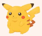 :3 closed_mouth commentary_request full_body gen_1_pokemon hairy_pikachu looking_to_the_side no_humans pikachu pokemon pokemon_(creature) rizu_(rizunm) simple_background solo standing twitter_username white_background 