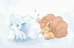  :&lt; alolan_form alolan_vulpix blush closed_eyes closed_mouth commentary_request gen_1_pokemon gen_7_pokemon happy heart konanbo looking_up no_humans open_mouth paws pokemon pokemon_(creature) sitting vulpix 