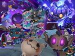  absurdres banette blue_fire chandelure cofagrigus commentary_request cursola dreepy drifblim drifloon dusclops dusknoir energy fangs fire galarian_corsola galarian_form gastly gen_1_pokemon gen_2_pokemon gen_3_pokemon gen_4_pokemon gen_5_pokemon gen_6_pokemon gen_7_pokemon gen_8_pokemon gengar gigantamax gigantamax_gengar glowing glowing_eyes haunter highres jellicent jellicent_(female) litwick looking_at_viewer mimikyu misdreavus no_humans open_mouth phantump pokemon pokemon_(creature) polteageist red_eyes rio_(user_nvgr5434) rotom rotom_(normal) runerigus sandygast shuppet sinistea smile spectrier spiritomb tongue tongue_out violet_eyes yamask yellow_eyes yellow_sclera 