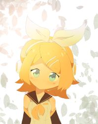  blonde_hair blue_eyes cute fanart kagamine_rin vocaloid wholesome 