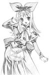  coopa druaga_no_tou gothic_lolita highres lolita_fashion monochrome senomoto_hisashi 