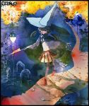  blood hat knife lowres madotsuki radu skirt translated twintails witch witch_hat yume_nikki 