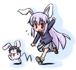  bad_id bunny_ears chibi inaba_tewi nekoyama rabbit_ears reisen_udongein_inaba touhou 