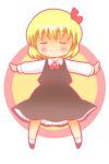  chibi closed_eyes michii_yuuki outstretched_arms rumia spread_arms touhou 