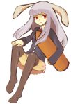  azuki bad_id bunny_ears long_hair rabbit_ears red_eyes reisen_udongein_inaba thigh-highs thighhighs touhou 