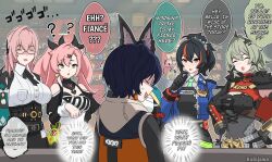 animal_ears belle_(zenless_zone_zero) caesar_king_(zenless_zone_zero) hoshimi_miyabi kulojawa multiple_girls nicole_demara short_hair tsukishiro_yanagi zenless_zone_zero zhu_yuan