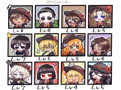  6+boys 6+girls aged_down black_hair blonde_hair blue_eyes brown_eyes brown_hair child closed_eyes closed_mouth commentary_request crying don_quixote_(project_moon) faust_(project_moon) flying_sweatdrops green_eyes gregor_(project_moon) heathcliff_(project_moon) highres hong_lu_(project_moon) ishmael_(project_moon) kindergarten_uniform limbus_company meursault_(project_moon) multiple_boys multiple_girls open_mouth outis_(project_moon) project_moon red_eyes rodion_(project_moon) ryoshu_(project_moon) sinclair_(project_moon) smile tokeyukumikan toy_sword white_hair yellow_eyes yi_sang_(project_moon) 