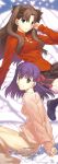  black_hair blue_eyes fate/stay_night fate_(series) highres long_image matou_sakura purple_eyes purple_hair siblings sisters stick_poster takeuchi_takashi tall_image tohsaka_rin toosaka_rin twintails type-moon violet_eyes 